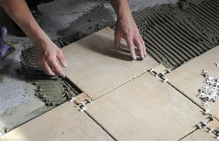 Ceramic Tile Floor Installation
